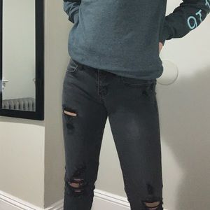 Low rise black jeans from American eagle outfitter